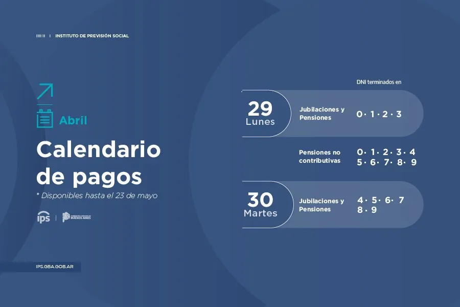 Calendario de pagos-Abril
